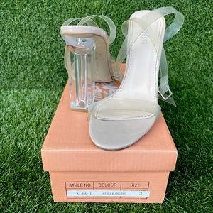 Clear heels